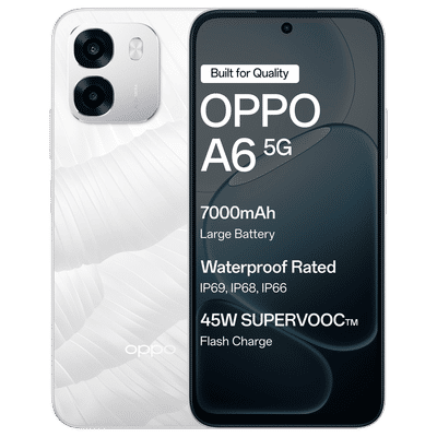 oppo A6 5G (6GB RAM, 256GB, Ice White)