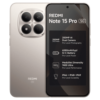 Redmi Note 15 Pro 5G (8GB RAM, 128GB, Silver Ash)