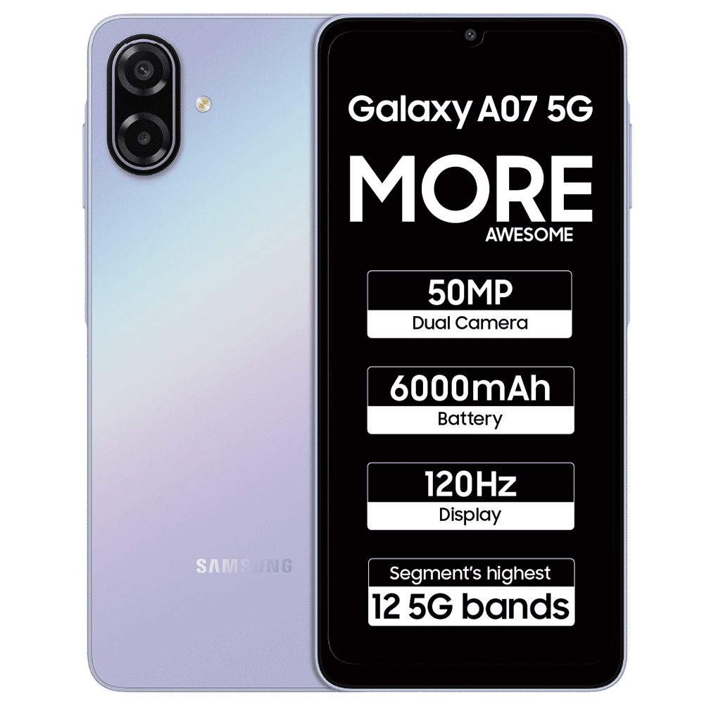 SAMSUNG Galaxy A07 5G (6GB RAM, 128GB, Light Violet) SAMSUNG Galaxy A07 5G (6GB RAM, 128GB, Light Violet)_1