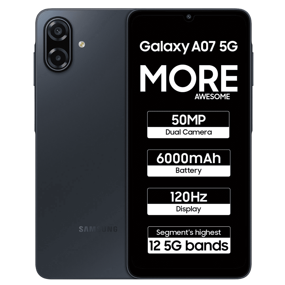 SAMSUNG Galaxy A07 5G (6GB RAM, 128GB, Black)_1