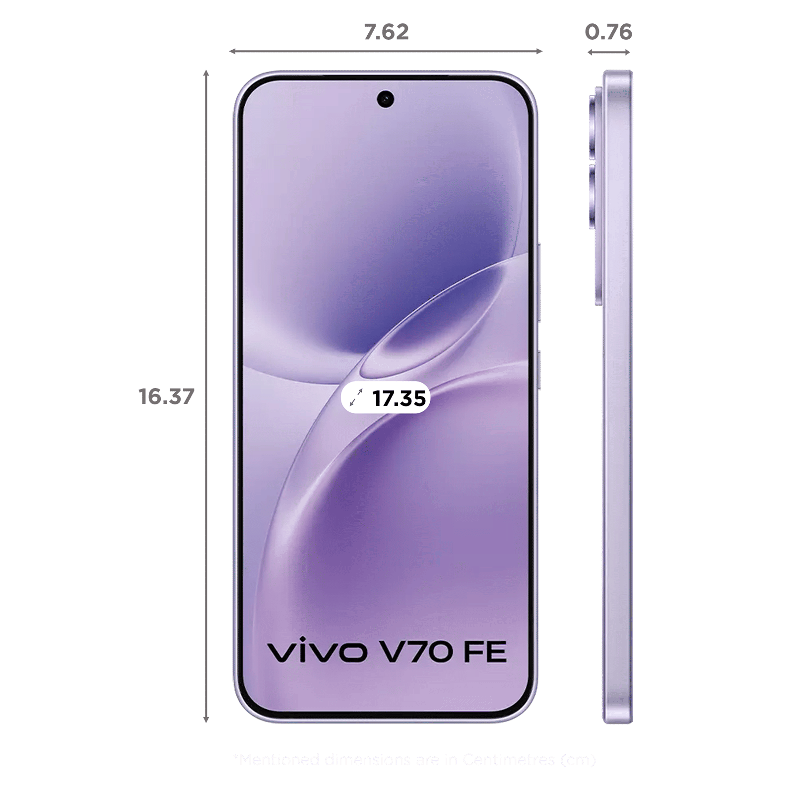 vivo V70 FE 5G (8GB RAM, 256GB, Northern Lights Purple) vivo V70 FE 5G (8GB RAM, 256GB, Northern Lights Purple)_2