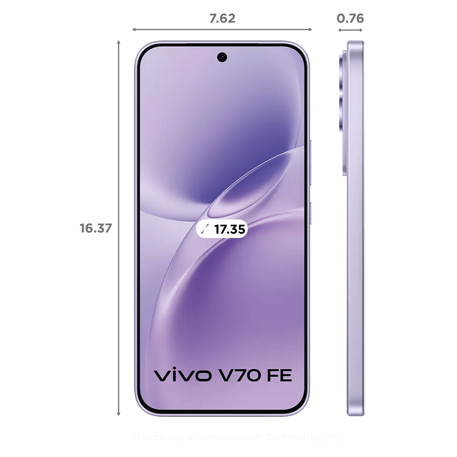 vivo V70 FE 5G (12GB RAM, 256GB, Northern Lights Purple) vivo V70 FE 5G (12GB RAM, 256GB, Northern Lights Purple)_2