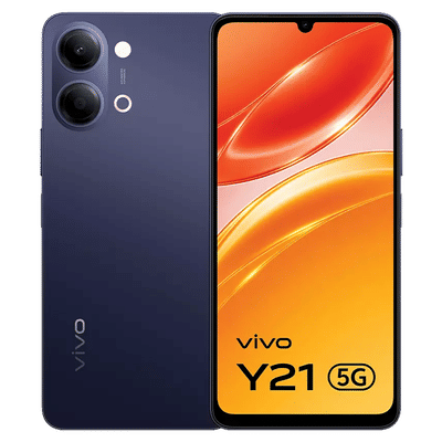 vivo Y21 5G (4GB RAM, 128GB, Midnight Blue)