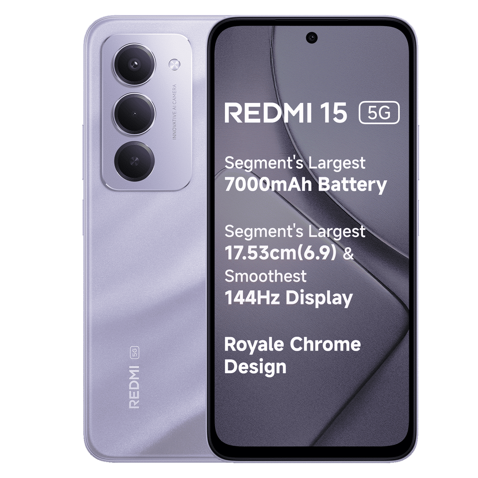 Redmi 15 5G (8GB RAM, 128GB, Sandy Purple) Redmi 15 5G (8GB RAM, 128GB, Sandy Purple)_1