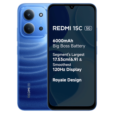 Redmi 15C 5G (6GB RAM, 128GB, Moonlight Blue)