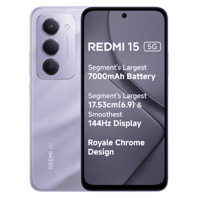 Redmi 15 5G (8GB RAM, 256GB, Sandy Purple)