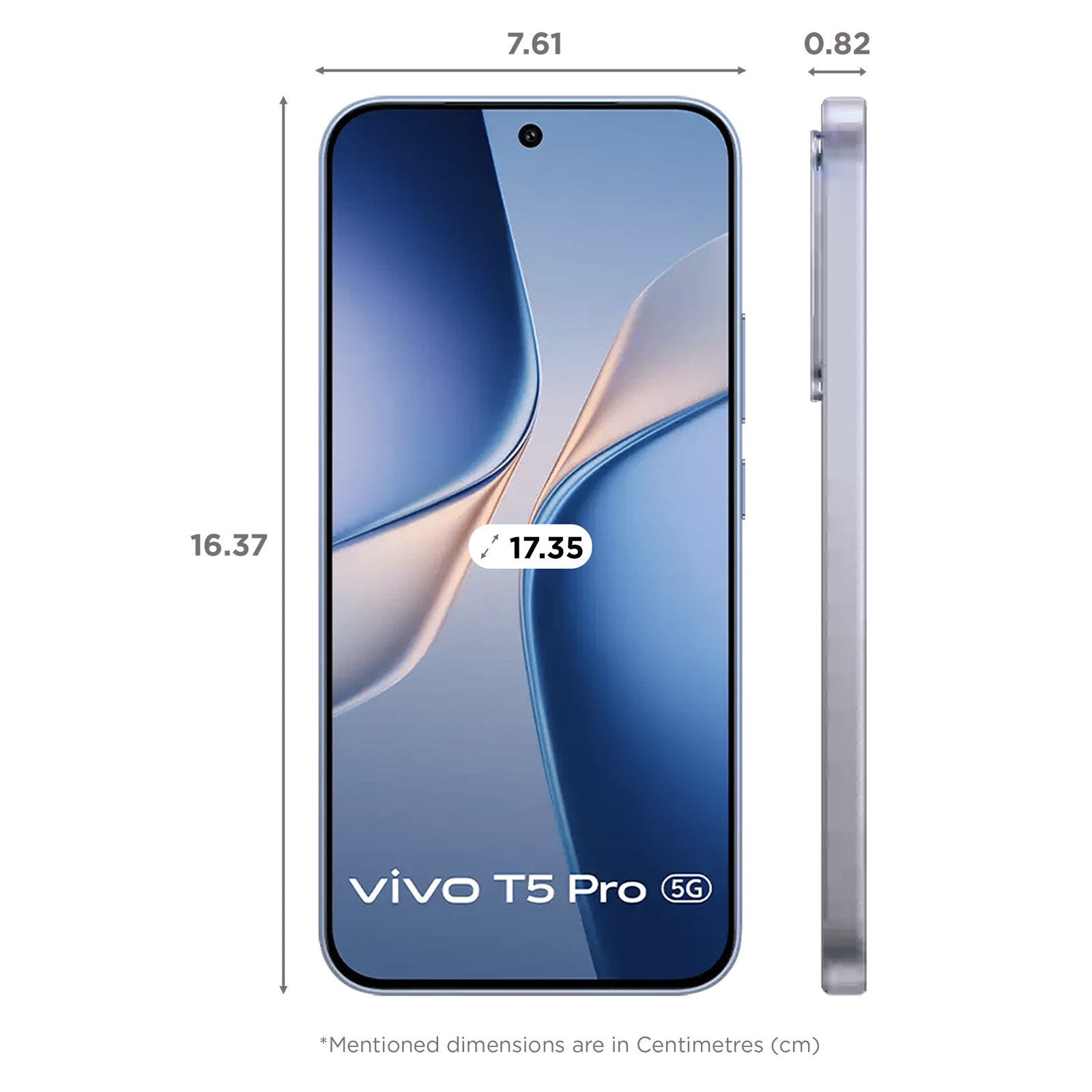 vivo T5 Pro 5G (8GB RAM, 256GB, Glacier Blue) vivo T5 Pro 5G (8GB RAM, 256GB, Glacier Blue)_2
