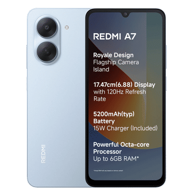 Redmi A7 (3GB RAM, 64GB, Sky Blue)