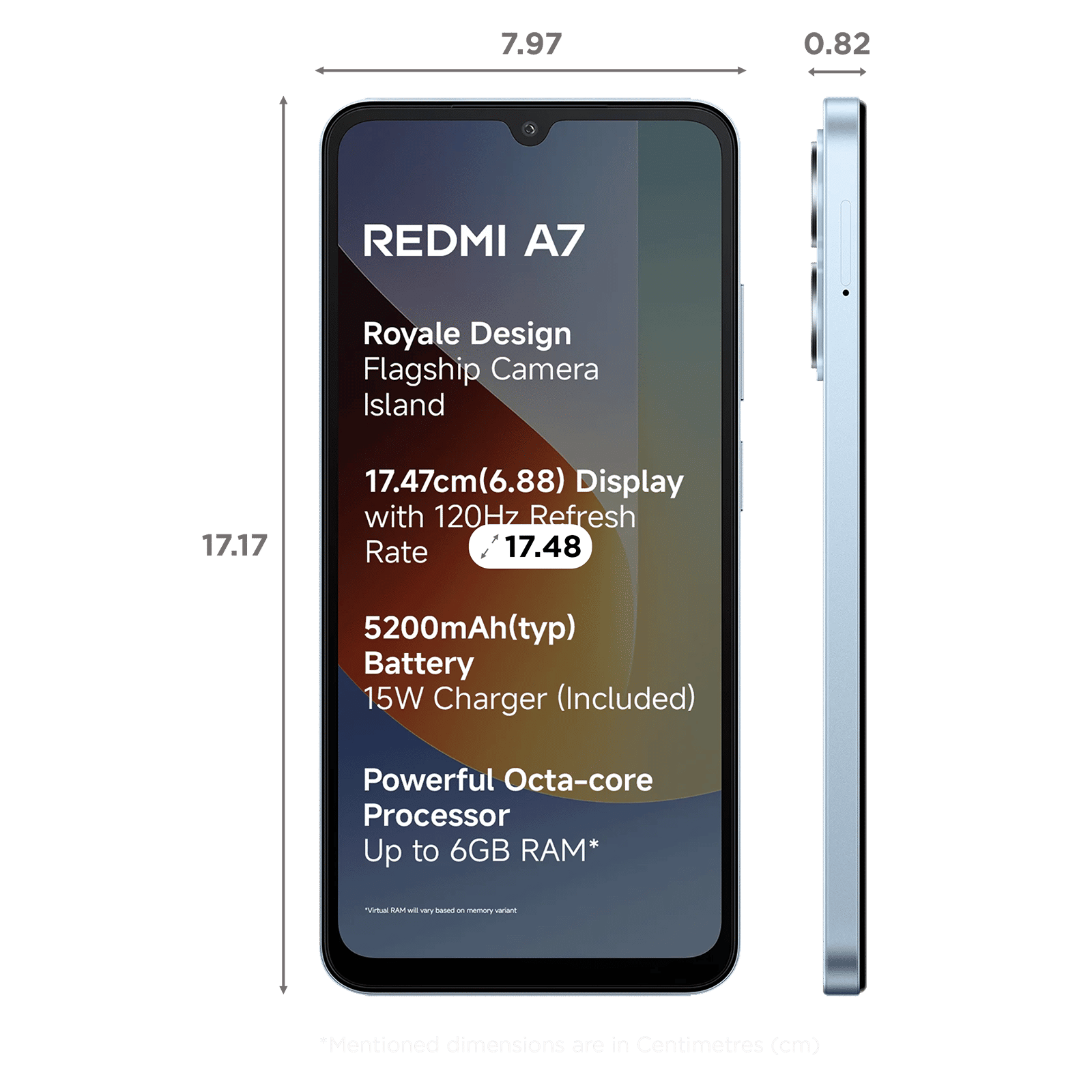 Redmi A7 (3GB RAM, 64GB, Sky Blue)_2