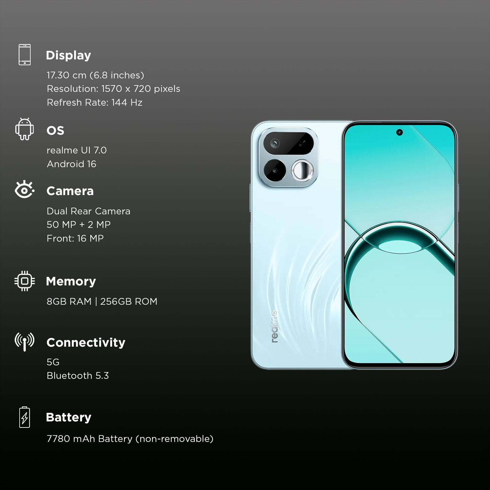 realme 16T 5G (8GB RAM, 256GB, Aurora Green)_3
