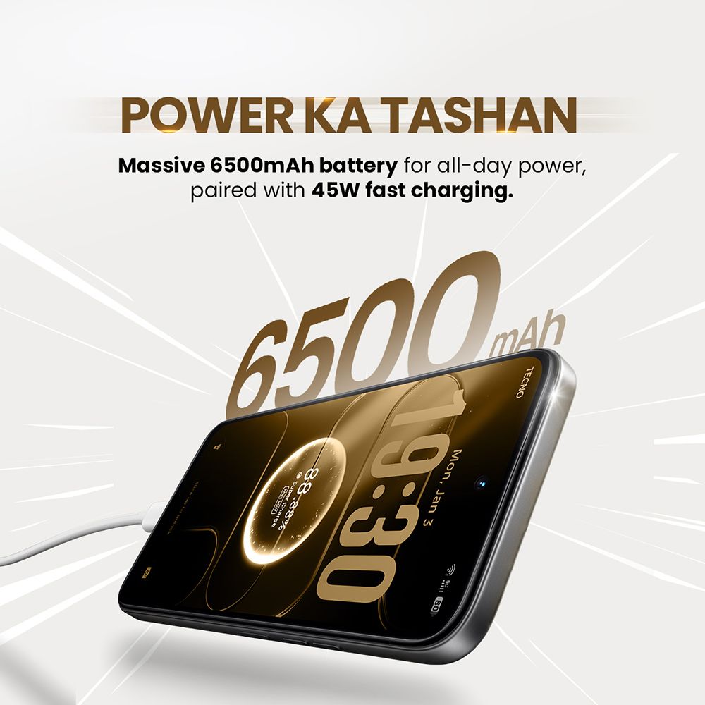TECNO SPARK 50 5G (4GB RAM, 128GB, Ink Black)_6