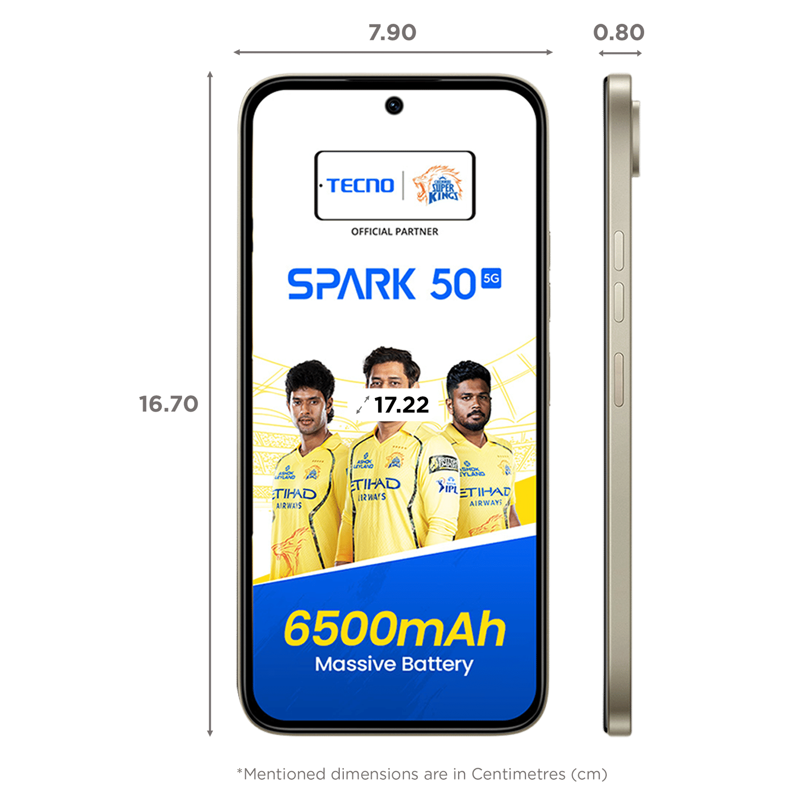 TECNO SPARK 50 5G (4GB RAM, 128GB, Champagne Gold) TECNO SPARK 50 5G (4GB RAM, 128GB, Champagne Gold)_2