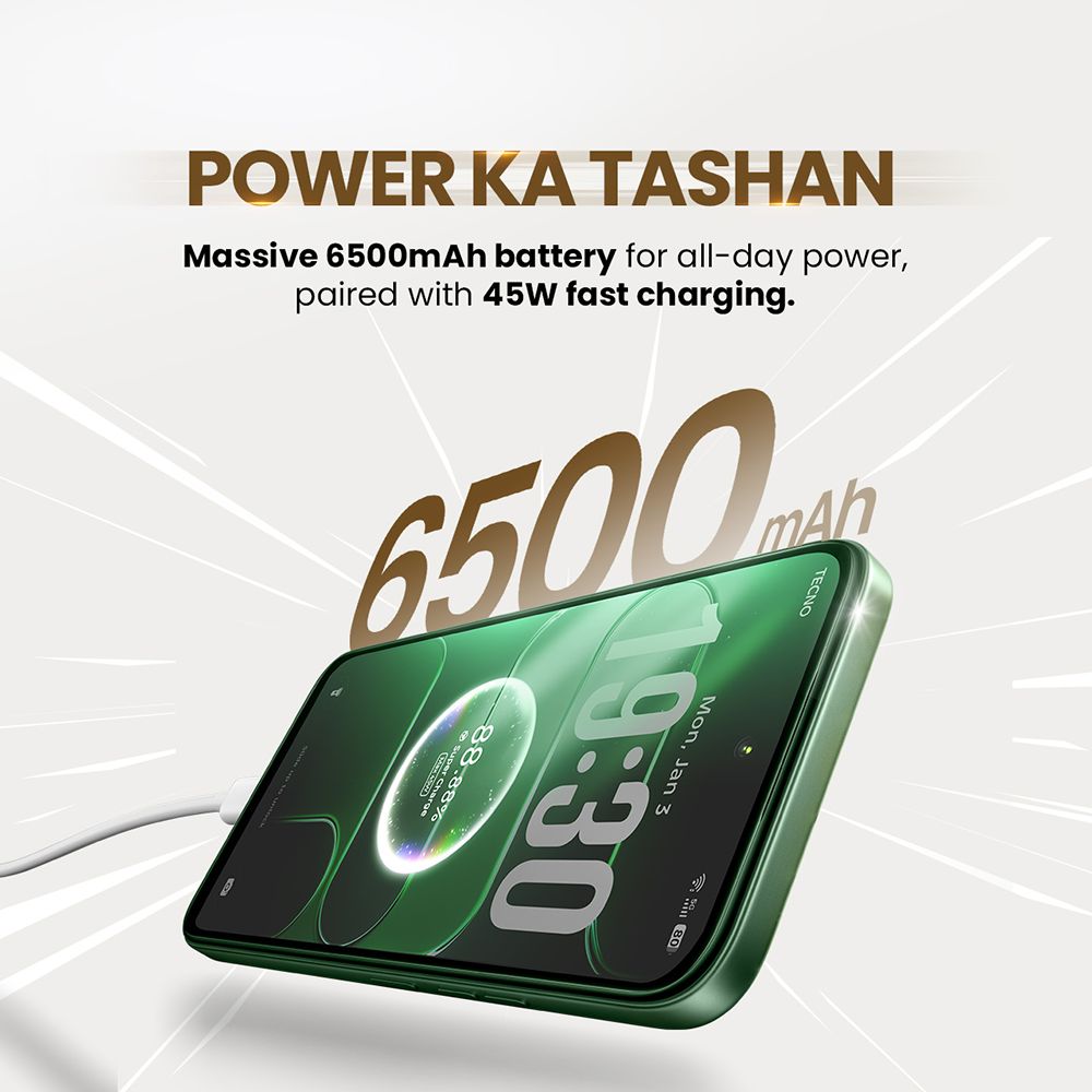 TECNO SPARK 50 5G (4GB RAM, 128GB, Mint Green)_6