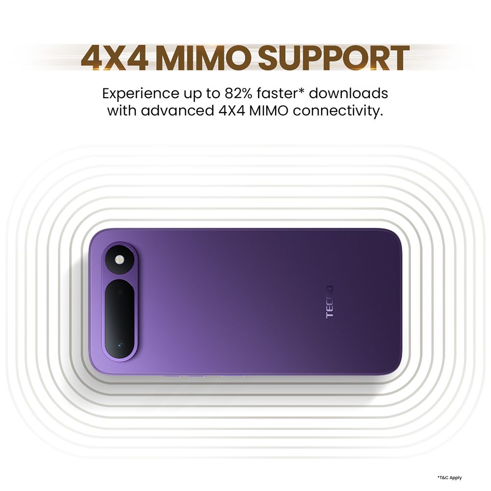TECNO SPARK 50 5G (4GB RAM, 128GB, Fantasy Purple)_5