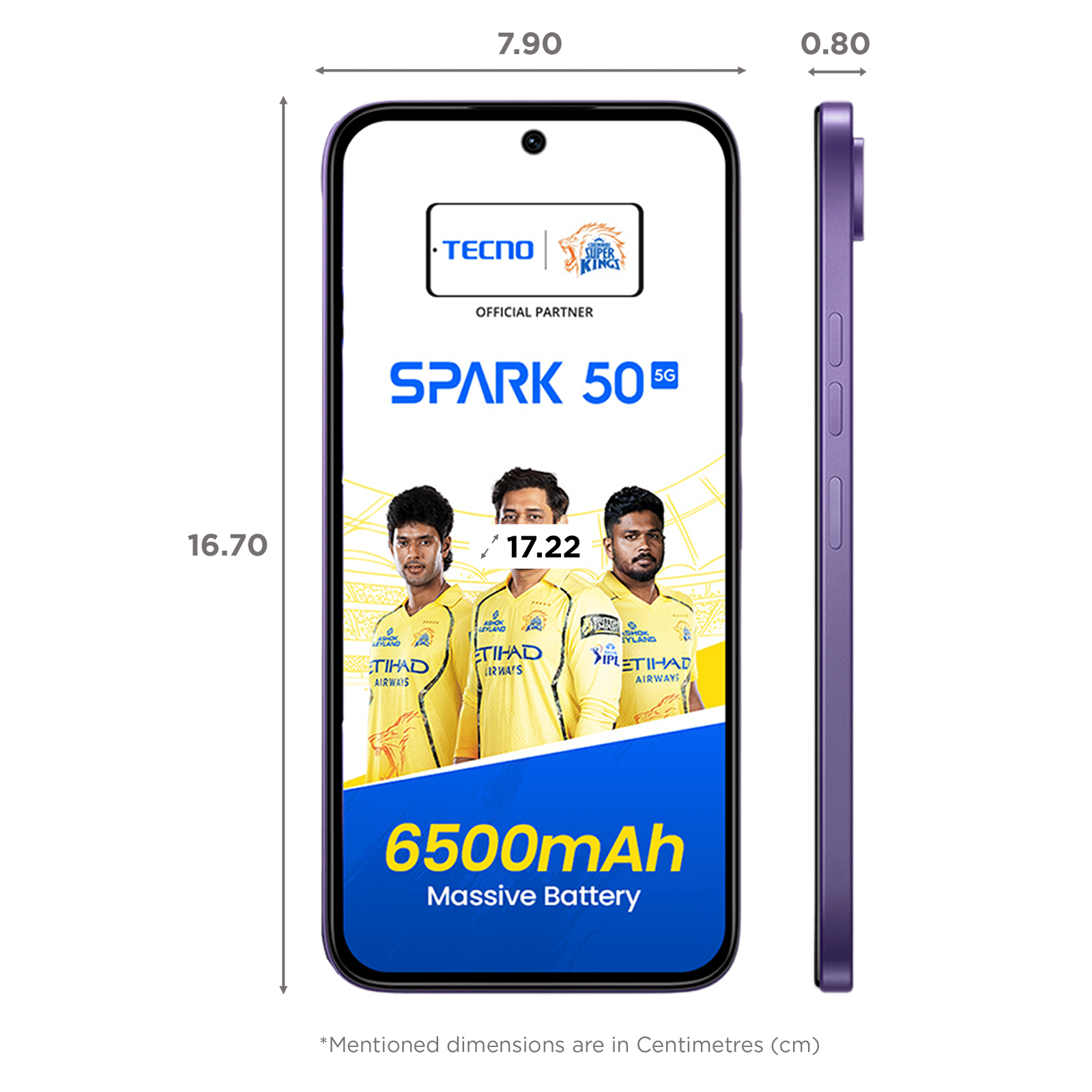 TECNO SPARK 50 5G (4GB RAM, 128GB, Fantasy Purple) TECNO SPARK 50 5G (4GB RAM, 128GB, Fantasy Purple)_2