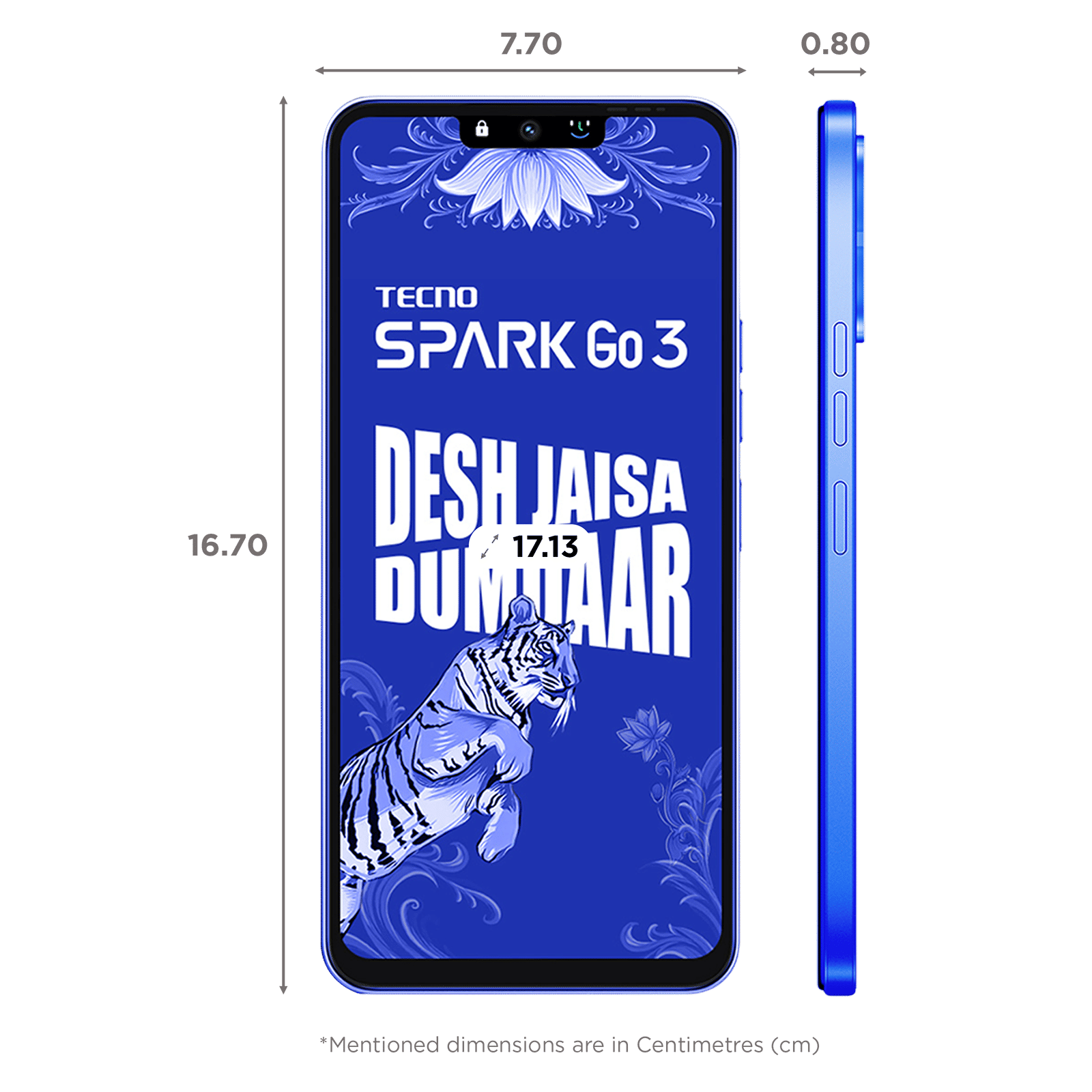 TECNO SPARK Go 3 (4GB RAM, 64GB, Galaxy Blue) TECNO SPARK Go 3 (4GB RAM, 64GB, Galaxy Blue)_2