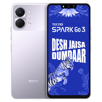 TECNO SPARK Go 3 (4GB RAM, 64GB, Aurora Purple)