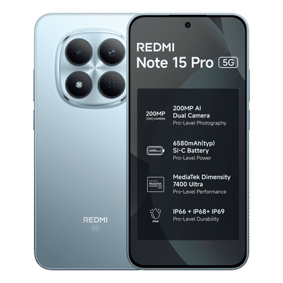 Redmi Note 15 Pro 5G (8GB RAM, 256GB, Mirage Blue)