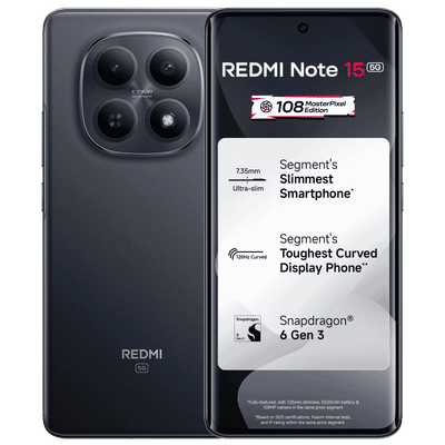 Redmi Note 15 5G (8GB RAM, 128GB, Black)