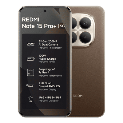 Redmi Note 15 Pro Plus 5G (8GB RAM, 256GB, Coffee Mocha)