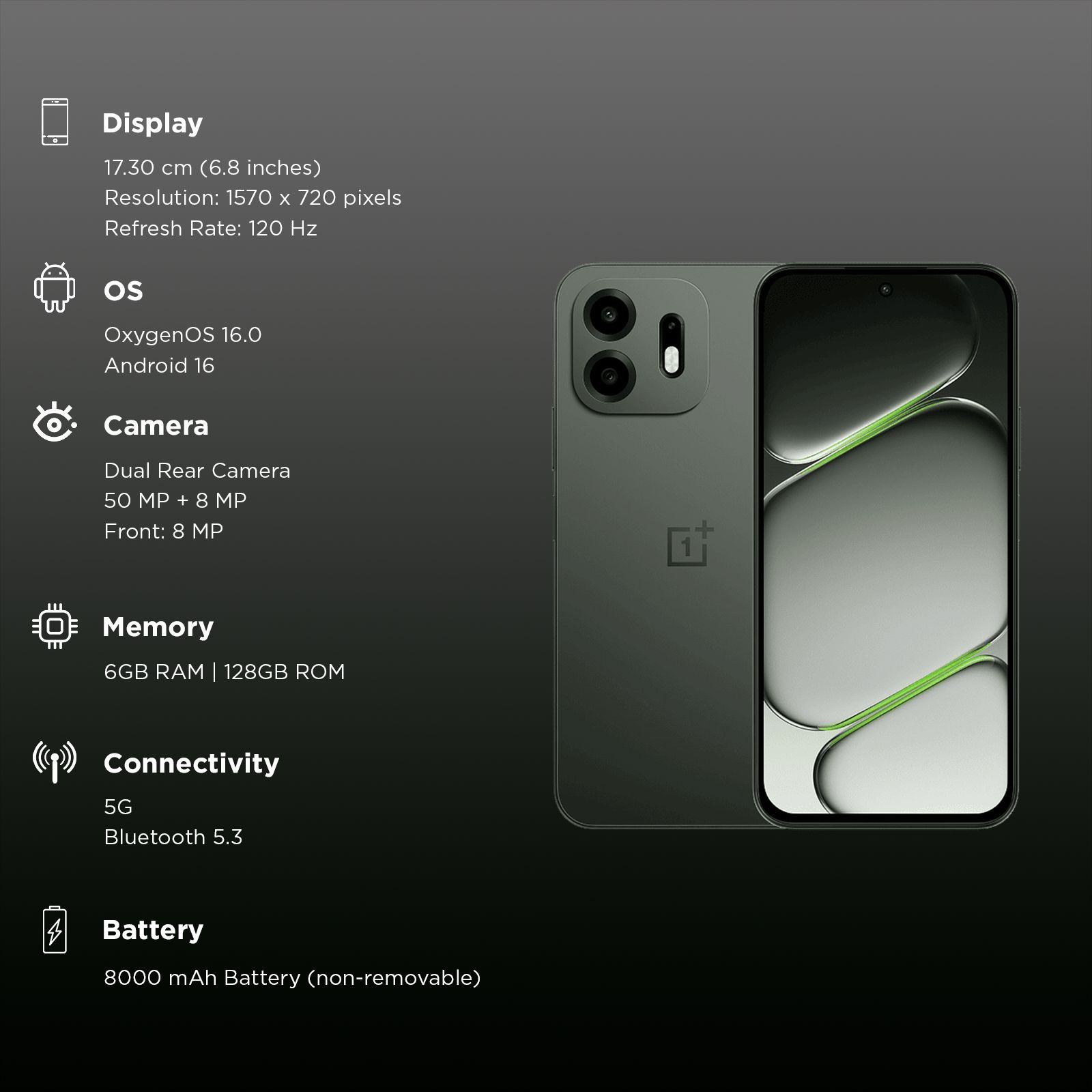 OnePlus N6 5G (6GB RAM, 128GB, Midnight Green) OnePlus N6 5G (6GB RAM, 128GB, Midnight Green)_3