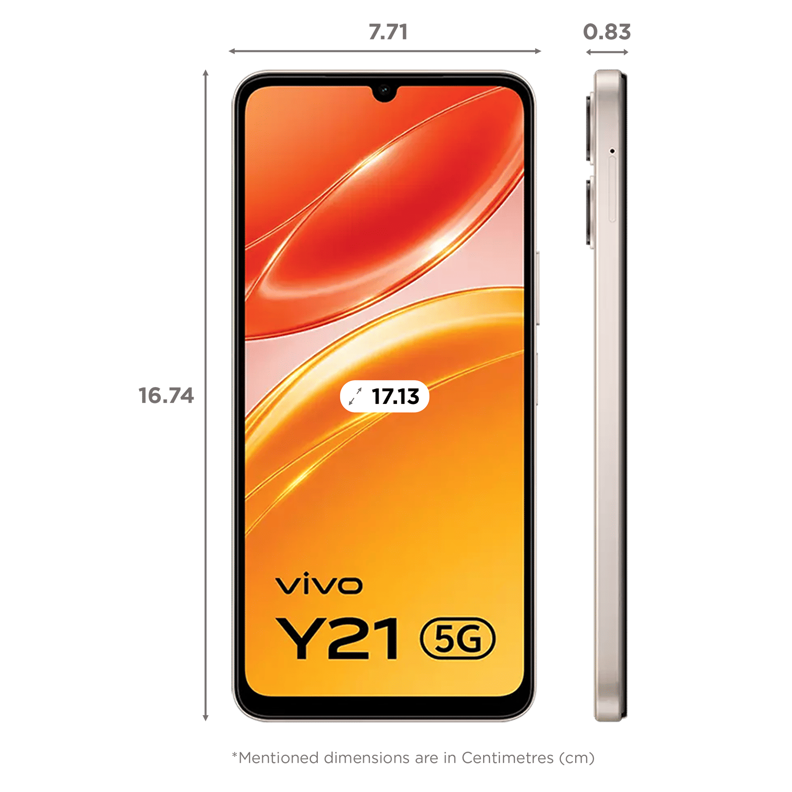 vivo Y21 5G (4GB RAM, 64GB, Champagne Gold)_2