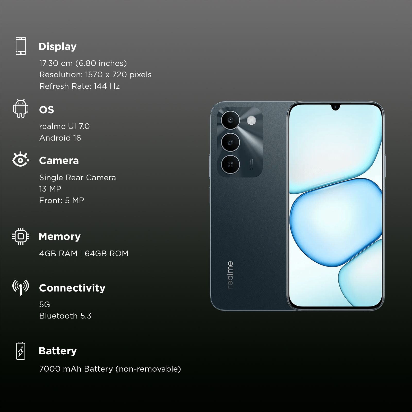 Realme C83 5G (4GB RAM, 64GB, Sprouting Green) Realme C83 5G (4GB RAM, 64GB, Sprouting Green)_3