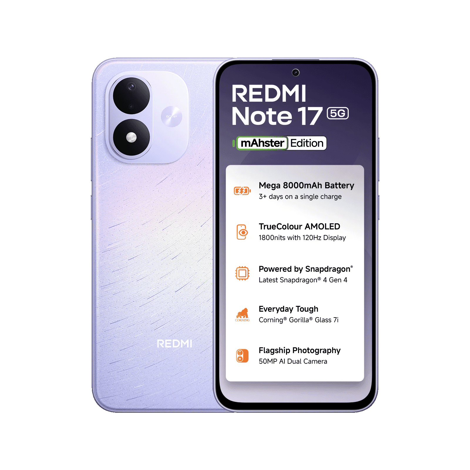 REDMI Note 17 5G (6GB RAM, 128GB, Starlight Purple) REDMI Note 17 5G (6GB RAM, 128GB, Starlight Purple)_1