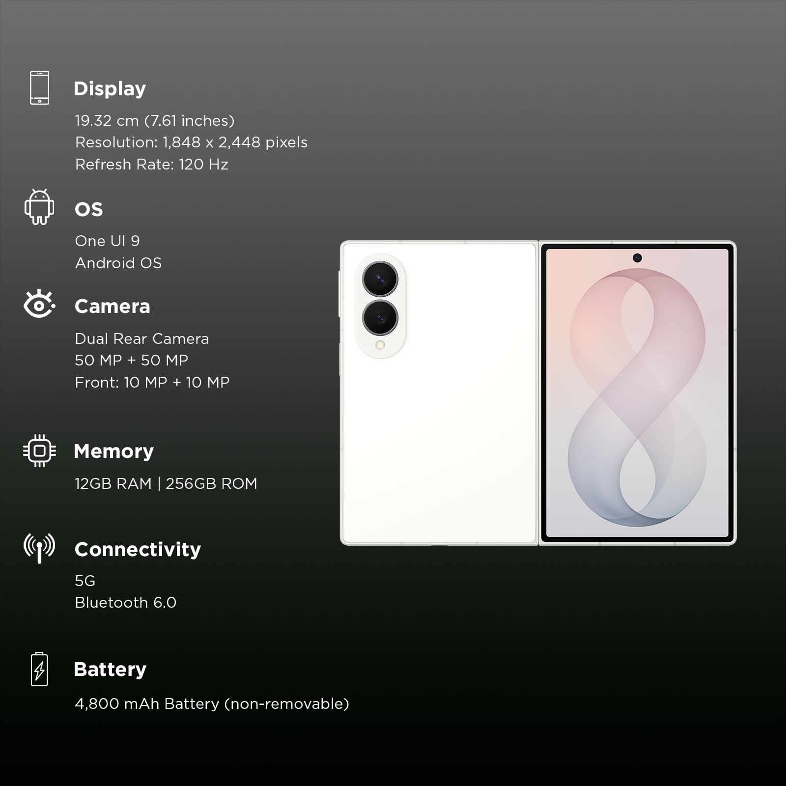 SAMSUNG Galaxy Z Fold8 5G (12GB RAM, 256GB, Cream) SAMSUNG Galaxy Z Fold8 5G (12GB RAM, 256GB, Cream)_3