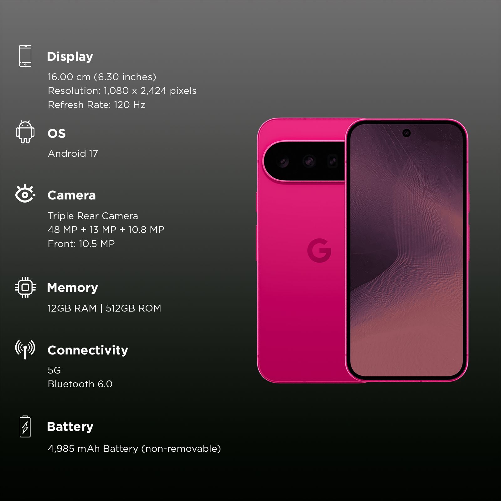 Google Pixel 11 5G (12GB RAM, 512GB, Hibiscus) Google Pixel 11 5G (12GB RAM, 512GB, Hibiscus)_3