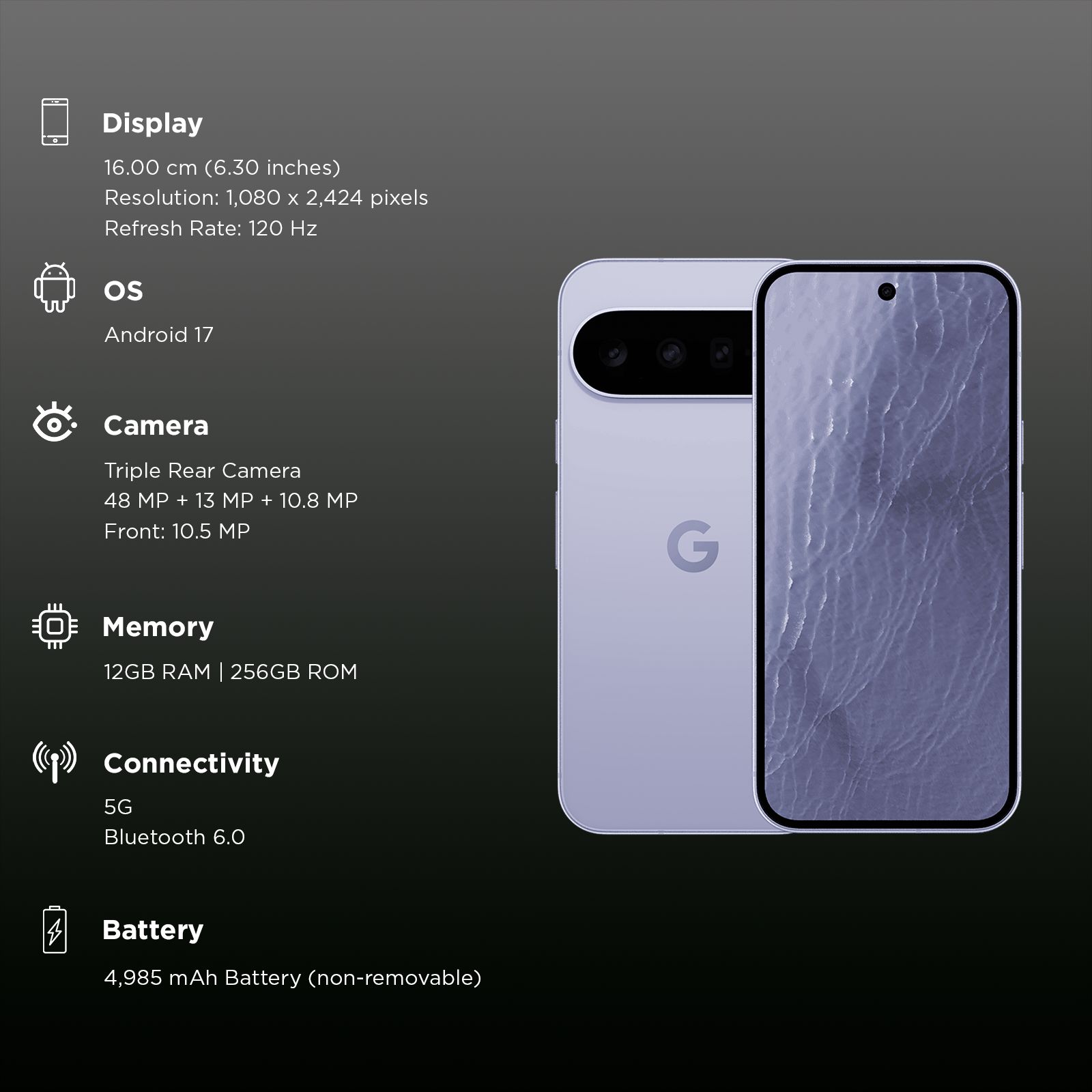 Google Pixel 11 5G (12GB RAM, 256GB, Frost)_3