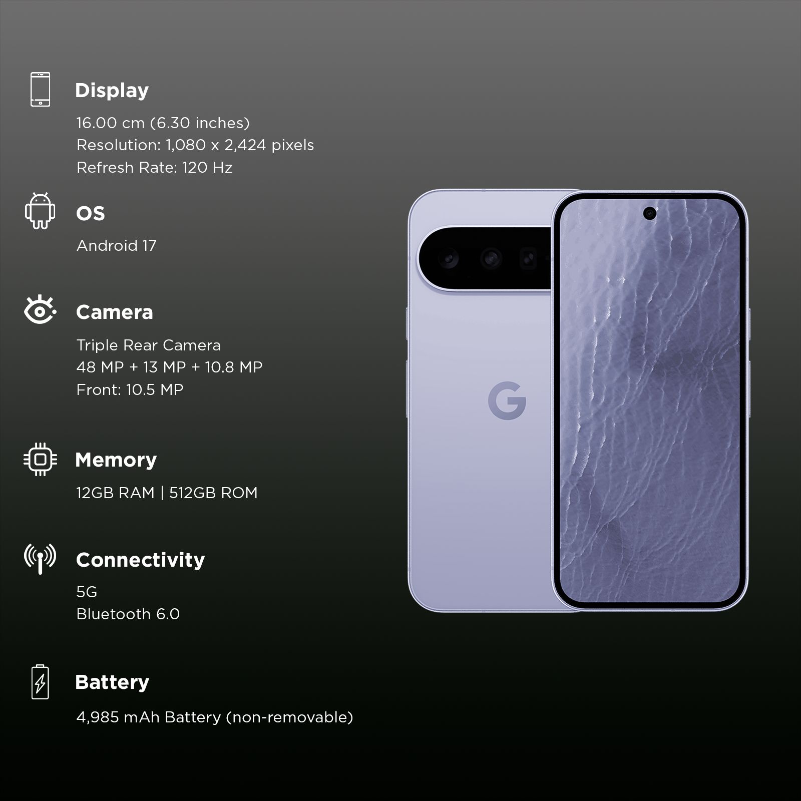 Google Pixel 11 5G (12GB RAM, 512GB, Frost)_3