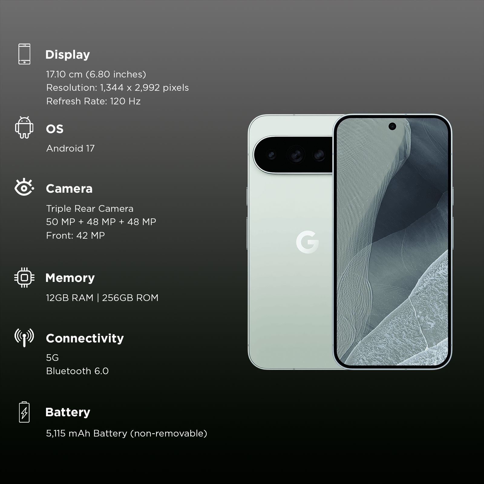 Google Pixel 11 Pro XL 5G (12GB RAM, 256GB, Fog) Google Pixel 11 Pro XL 5G (12GB RAM, 256GB, Fog)_3