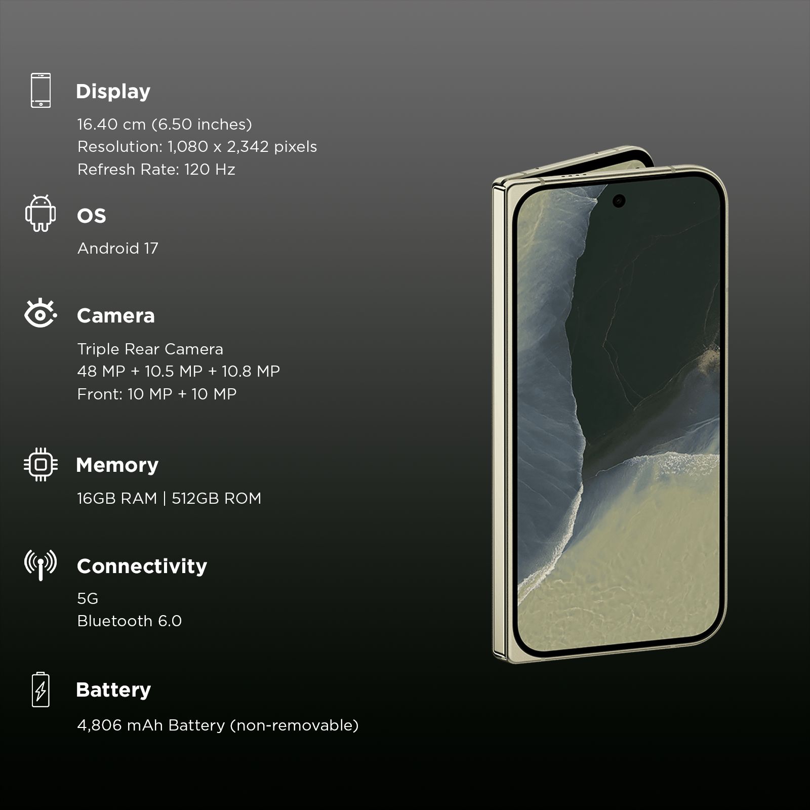 Google Pixel 11 Pro Fold 5G (16GB RAM, 512GB, Olive) Google Pixel 11 Pro Fold 5G (16GB RAM, 512GB, Olive)_3