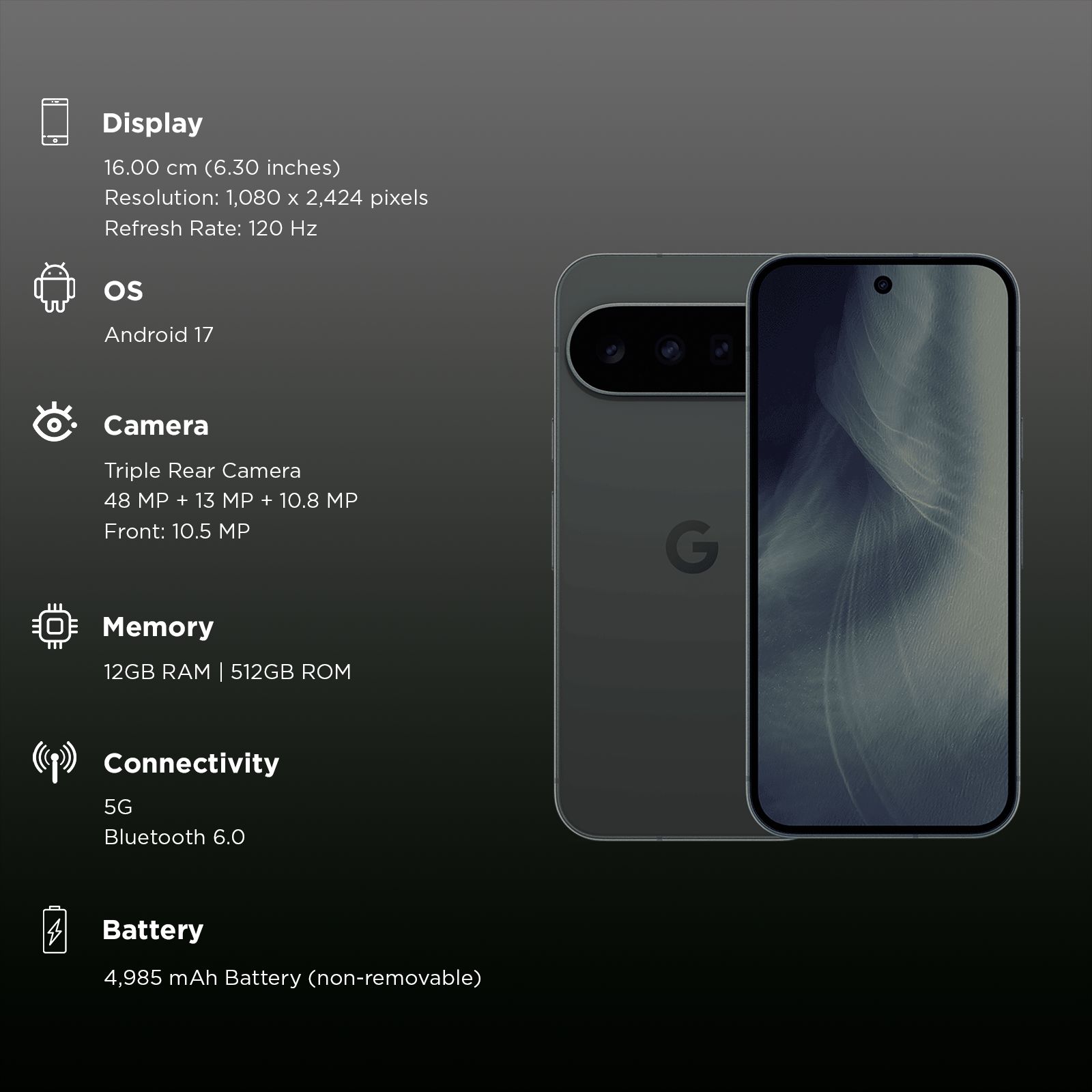 Google Pixel 11 5G (12GB RAM, 512GB, Obsidian)_3