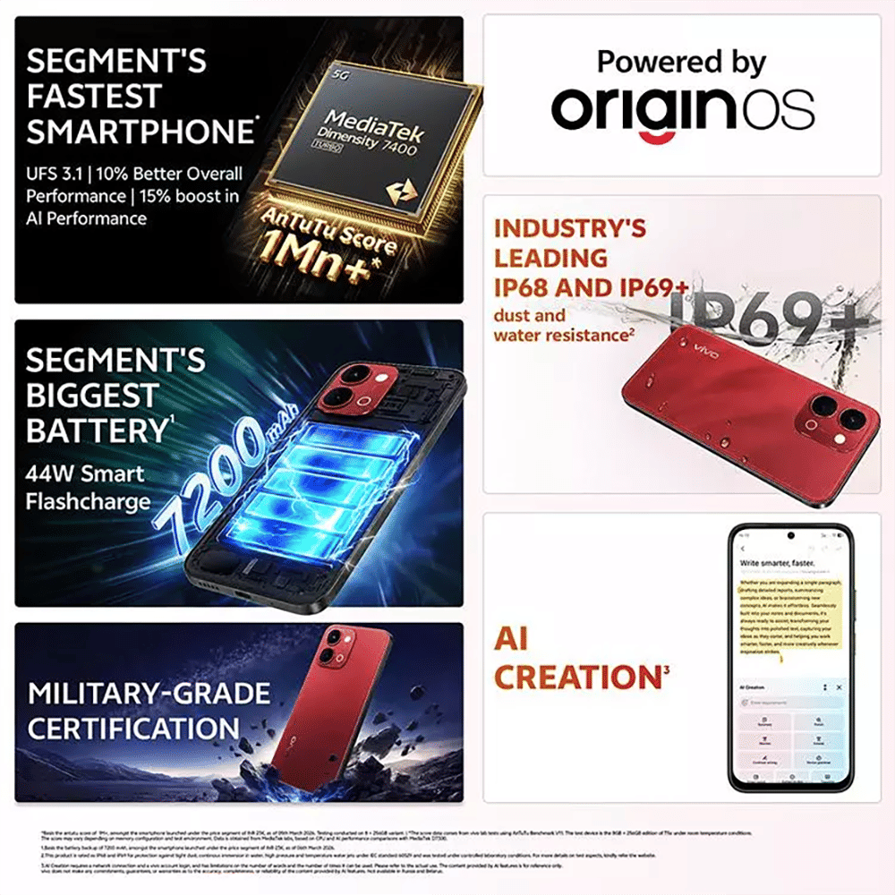 vivo T5X 5G (6GB RAM, 128GB, Fusion Red)_8