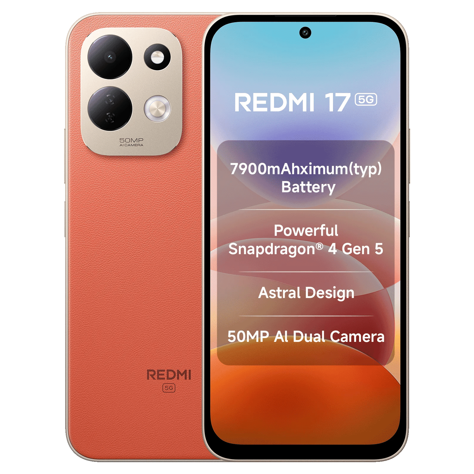 Redmi 17 5G (6GB RAM, 128GB, Eternal Orange) Redmi 17 5G (6GB RAM, 128GB, Eternal Orange)_1