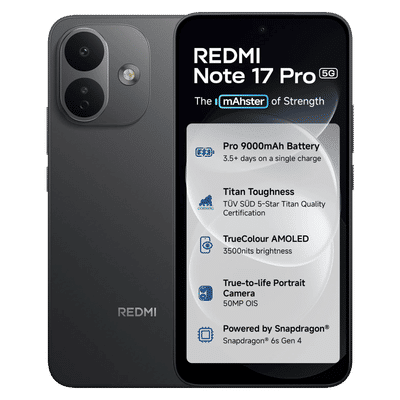 Redmi Note 17 Pro 5G (8GB RAM, 128GB, Stealth Black)