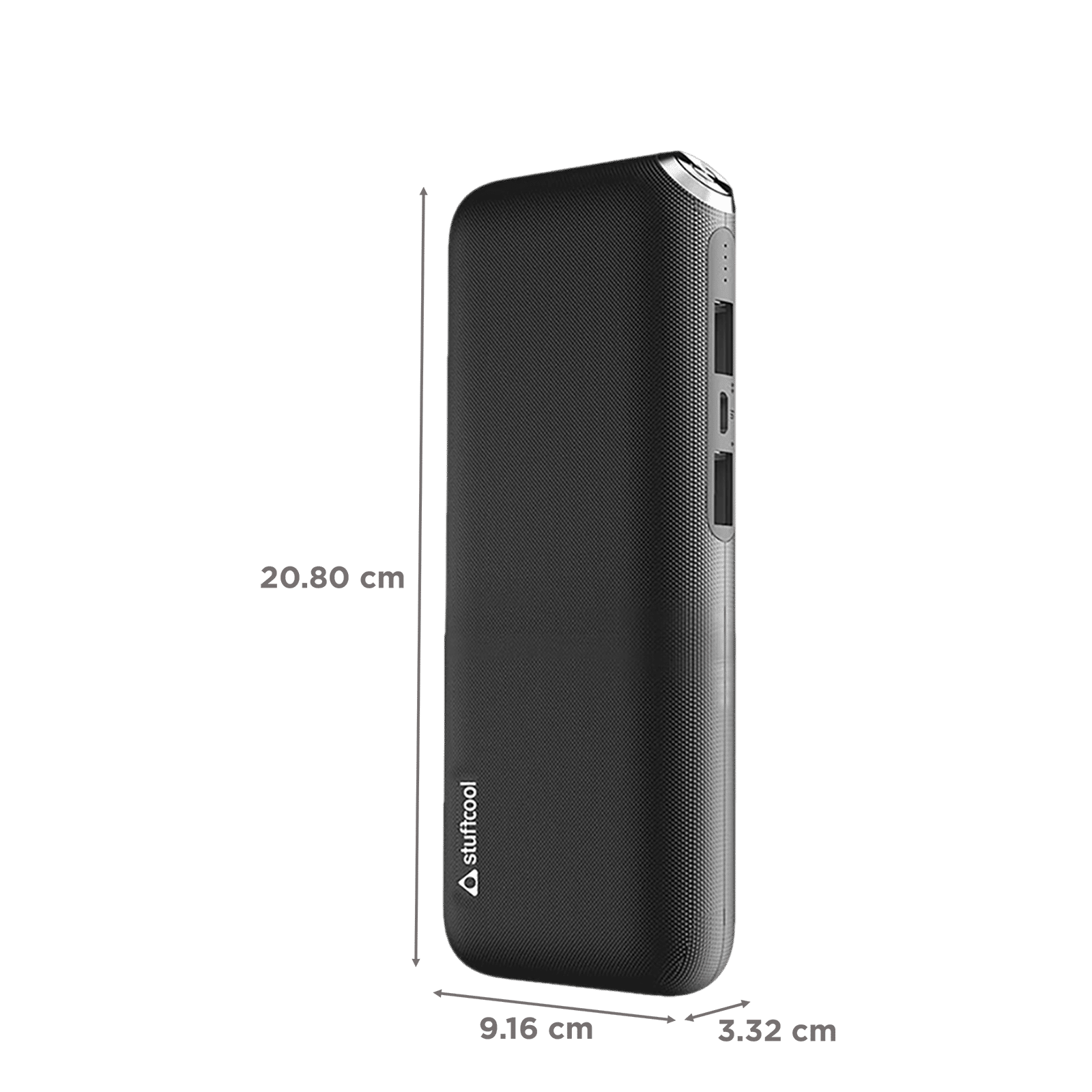 stuffcool PB-999 10000 mAh Power Bank (2 USB 2.0 Ports, Maximum Conversion Rate, Black) stuffcool PB-999 10000 mAh Power Bank (2 USB 2.0 Ports, Maximum Conversion Rate, Black)_2