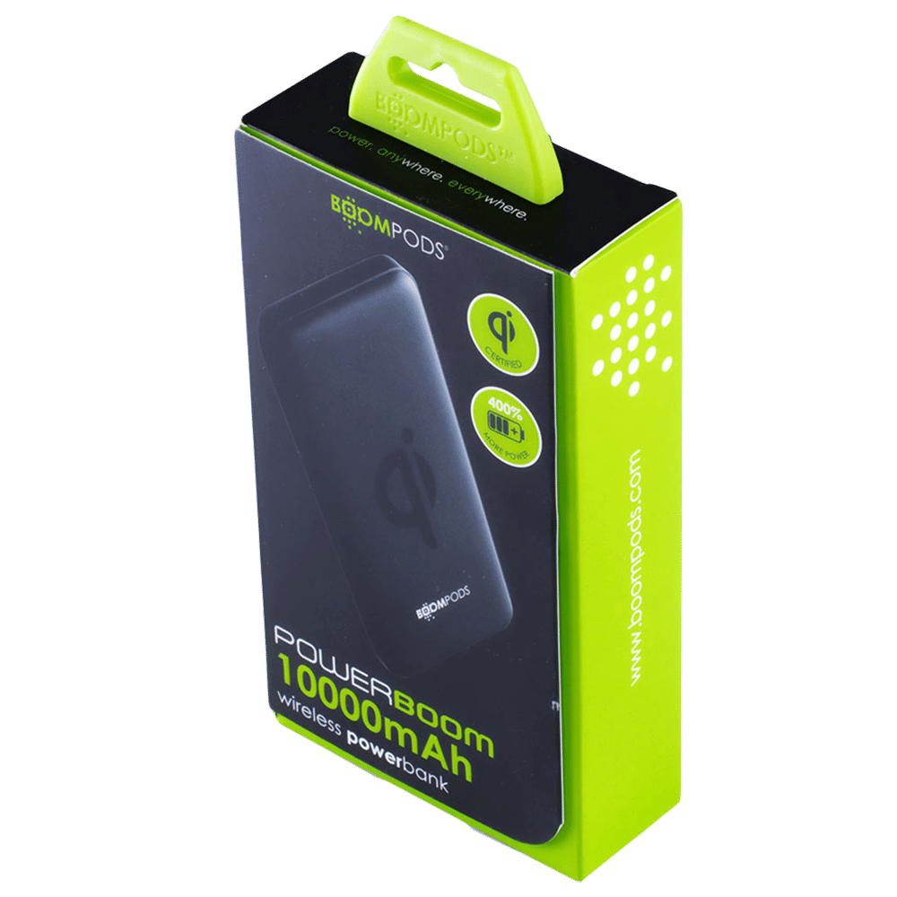 Boompods Powerboom Qi 10000 mAh Fast Charging Power Bank (1 Micro USB Type B, 1 Type C & 2 Type A Ports, Wireless Charging, Black) Boompods Powerboom Qi 10000 mAh Fast Charging Power Bank (1 Micro USB Type B, 1 Type C & 2 Type A Ports, Wireless Charging, Black)_5