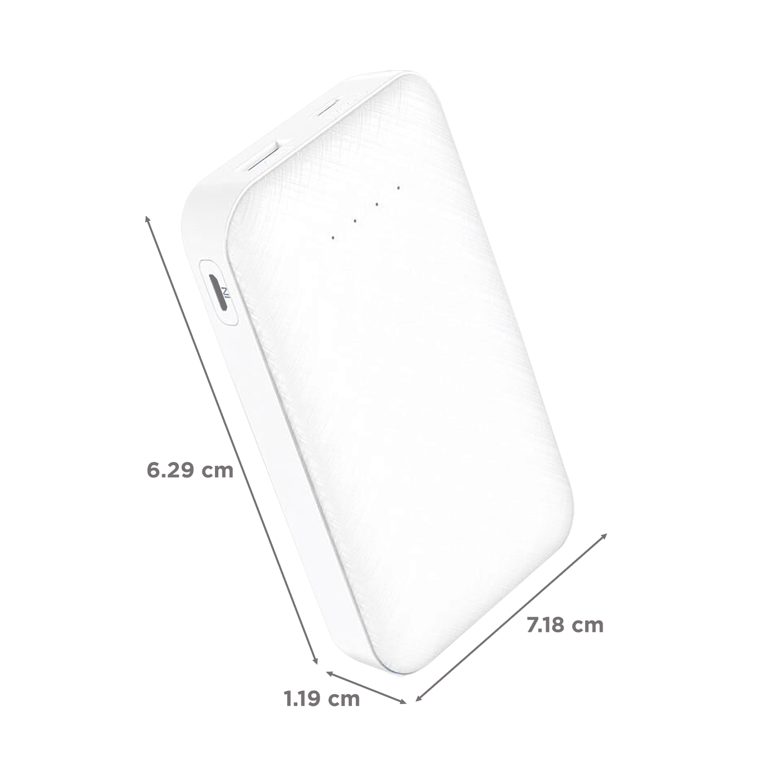 Nextech NPC 1041 10000 mAh Fast Charging Power Bank (1 Micro USB & 1 Type C Ports, LED Indicator, White) Nextech NPC 1041 10000 mAh Fast Charging Power Bank (1 Micro USB & 1 Type C Ports, LED Indicator, White)_2