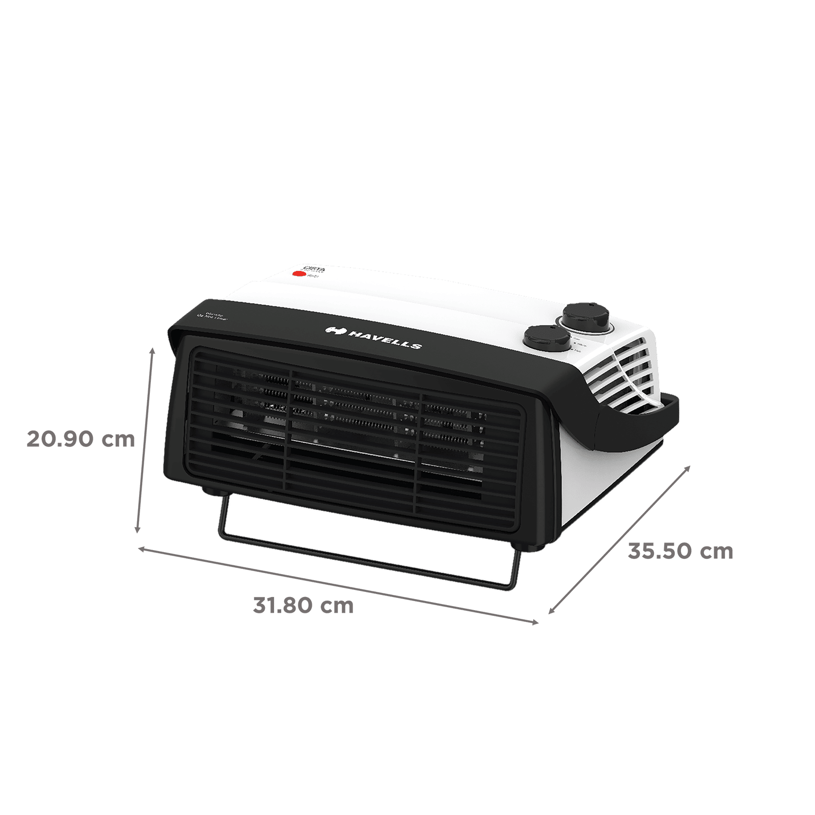 HAVELLS Cista 2000W Fan Room Heater with Faster Heating (Adjustable Height_2