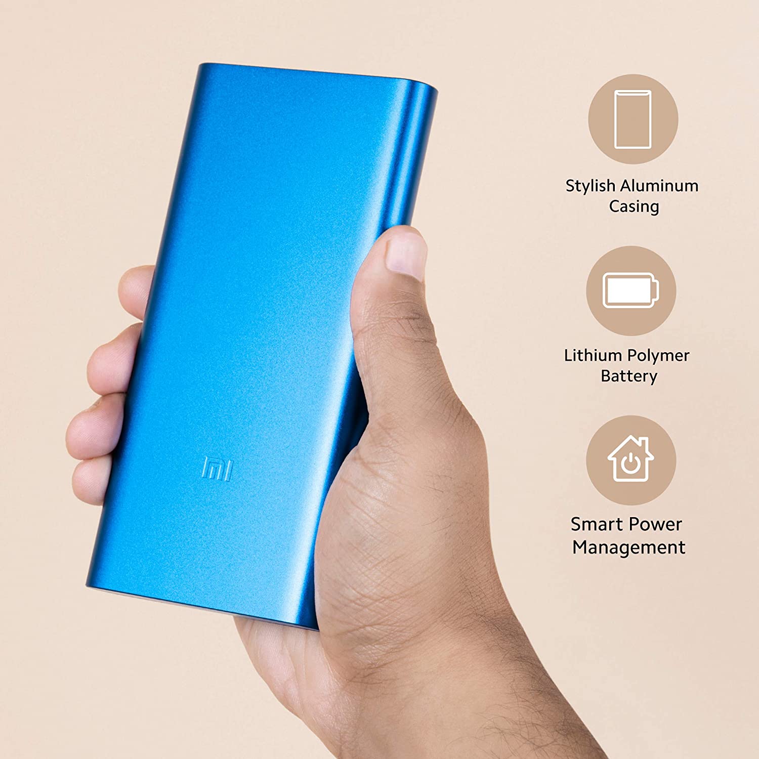 Mi 3i 10000 mAh 18W Fast Charging Power Bank (1 Micro USB Type B, 1 Type C & 2 Type A Ports, Aluminium Casing, Two Way Fast Charging, Blue) Mi 3i 10000 mAh 18W Fast Charging Power Bank (1 Micro USB Type B, 1 Type C & 2 Type A Ports, Aluminium Casing, Two Way Fast Charging, Blue)_5