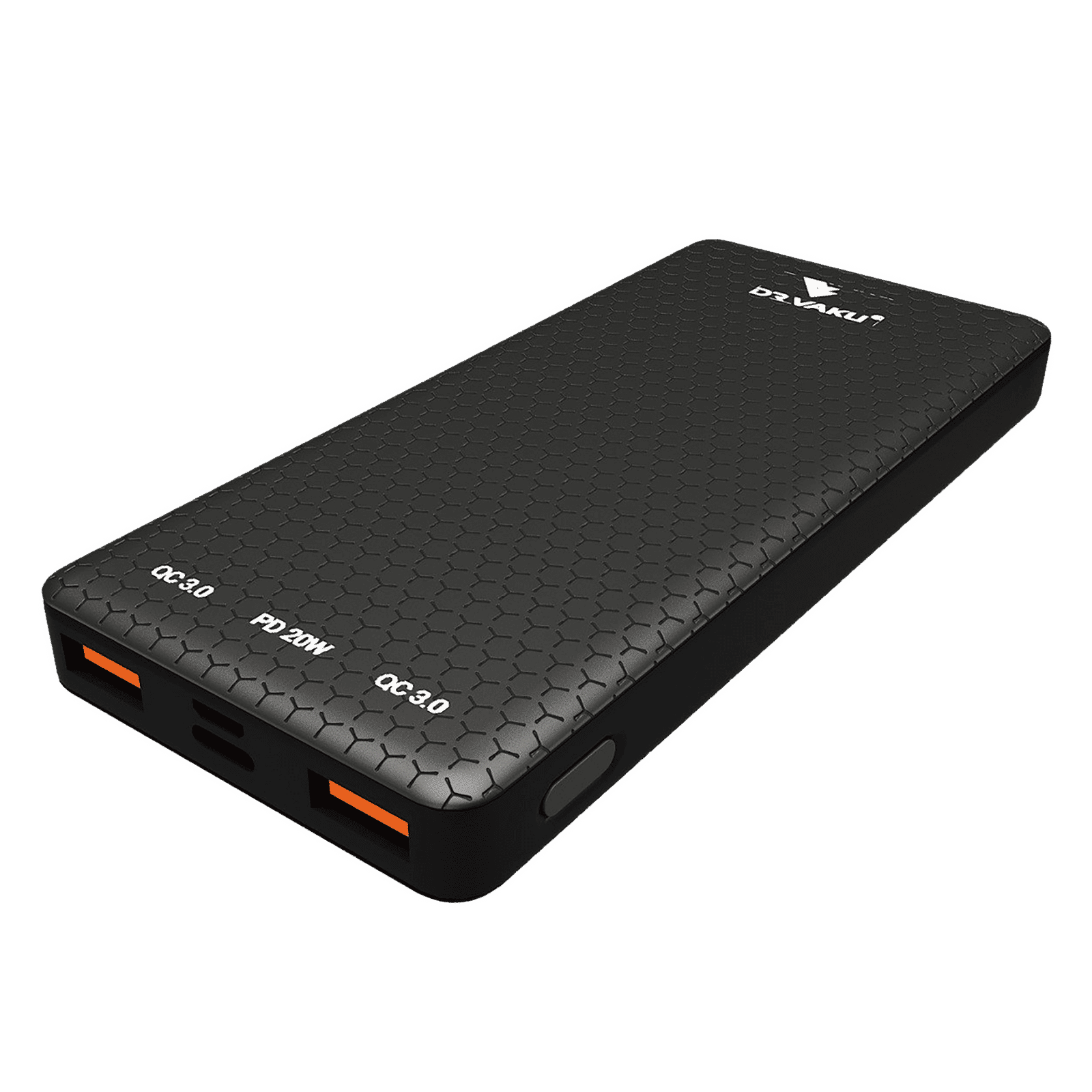 Vaku Carbon Series Magnus 10000 mAh Fast Charging Power Bank (1 Micro USB Type B, 1 Type C & 2 Type A Ports, Digital LED Indicator, Black)_4