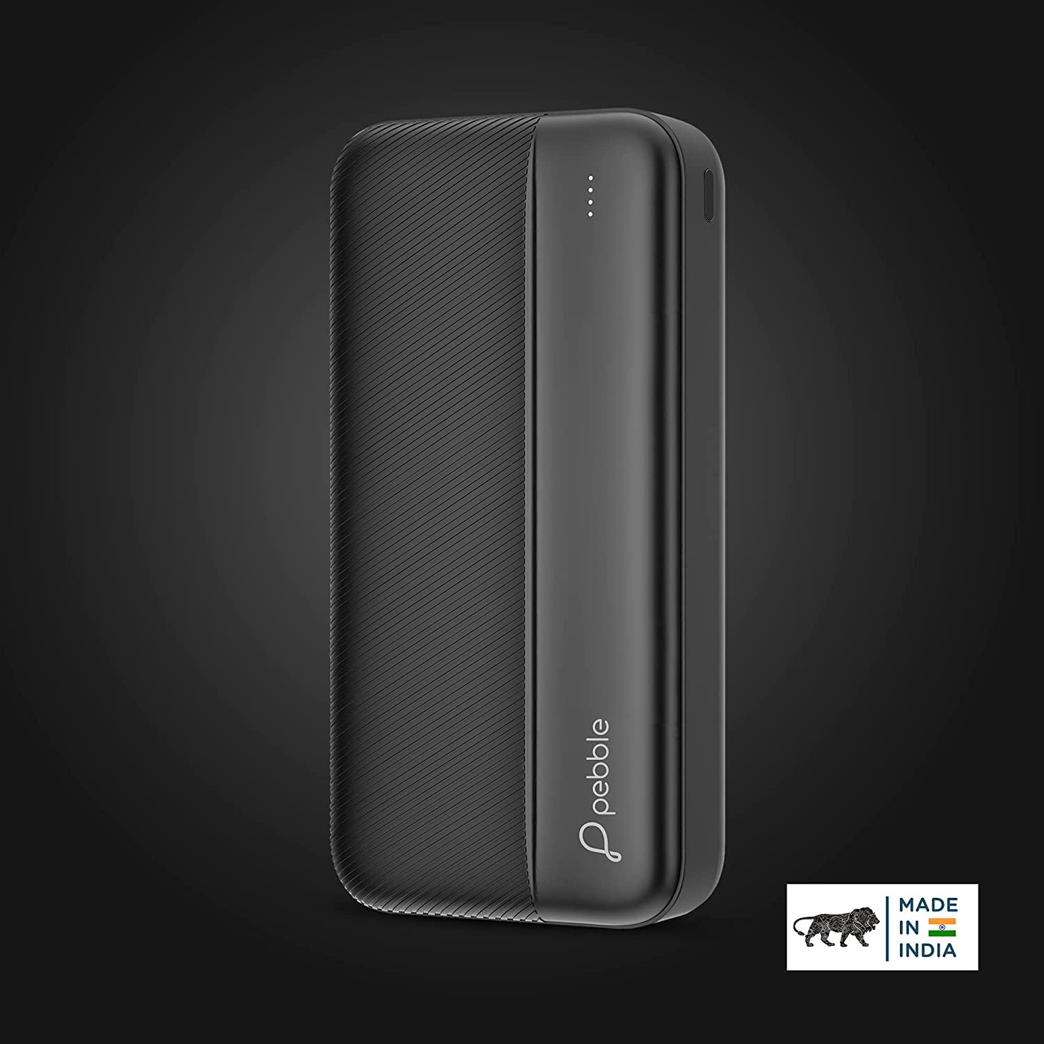 Pebble Volt Max 20000 mAh 12W Fast Charging Power Bank (1 Micro USB Type B, 1 Type C & 2 Type A Ports, Universal Compatibility, Midnight Black)_8