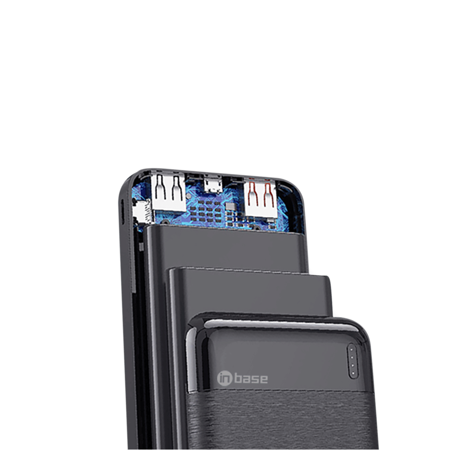 Inbase 10000 mAh Fast Charging Power Bank (1 Micro USB Type B, 1 Type C & 2 Type A Ports, ABS Casing, LED Charging Indicator, Black)_7