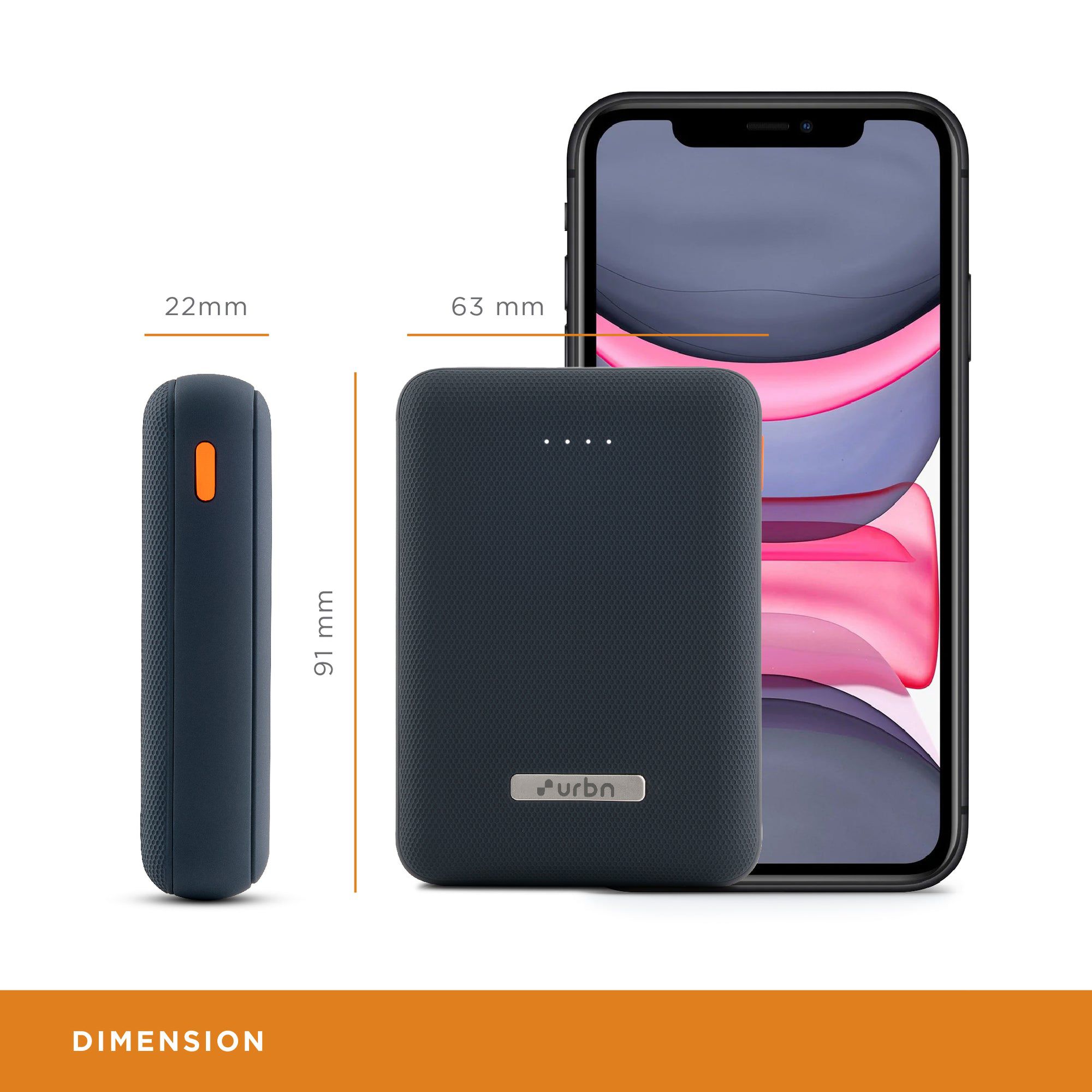 urbn 10000 mAh 12W Fast Charging Power Bank (1 Micro USB Type B, 1 Type C & 2 Type A Ports, Ultra Compact Casing, LED Charging Indicator, Blue) urbn 10000 mAh 12W Fast Charging Power Bank (1 Micro USB Type B, 1 Type C & 2 Type A Ports, Ultra Compact Casing, LED Charging Indicator, Blue)_10