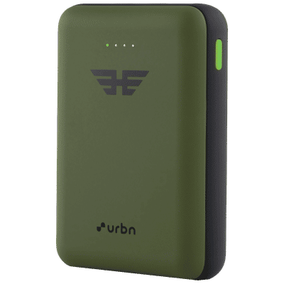 urbn 10000 mAh 22.5W Fast Charging Power Bank (1 Type A & 1 Type C Ports, Ultra Compact Casing, Quick Charge 3.0, Camo)