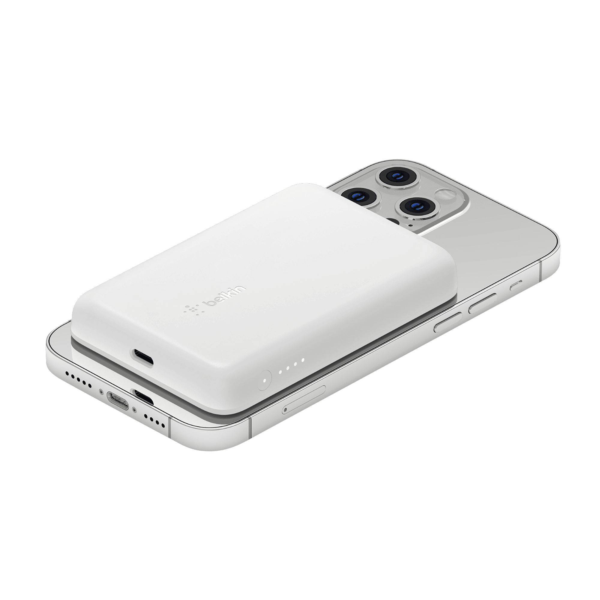 belkin BoostCharge 2500 mAh 5W Power Bank (1 Type C Port, Compatible with MagSafe, White) belkin BoostCharge 2500 mAh 5W Power Bank (1 Type C Port, Compatible with MagSafe, White)_10