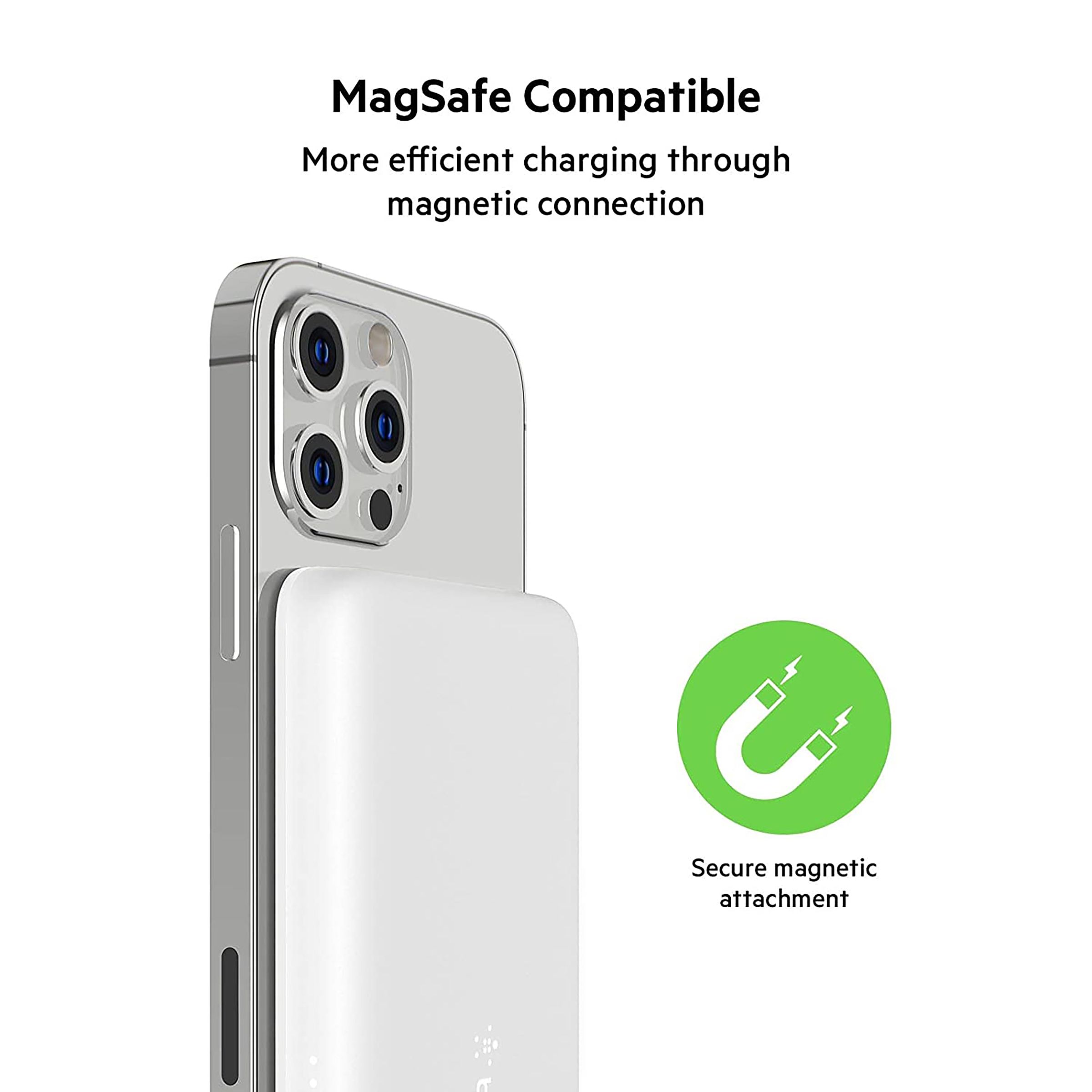 belkin BoostCharge 2500 mAh 5W Power Bank (1 Type C Port, Compatible with MagSafe, White) belkin BoostCharge 2500 mAh 5W Power Bank (1 Type C Port, Compatible with MagSafe, White)_12
